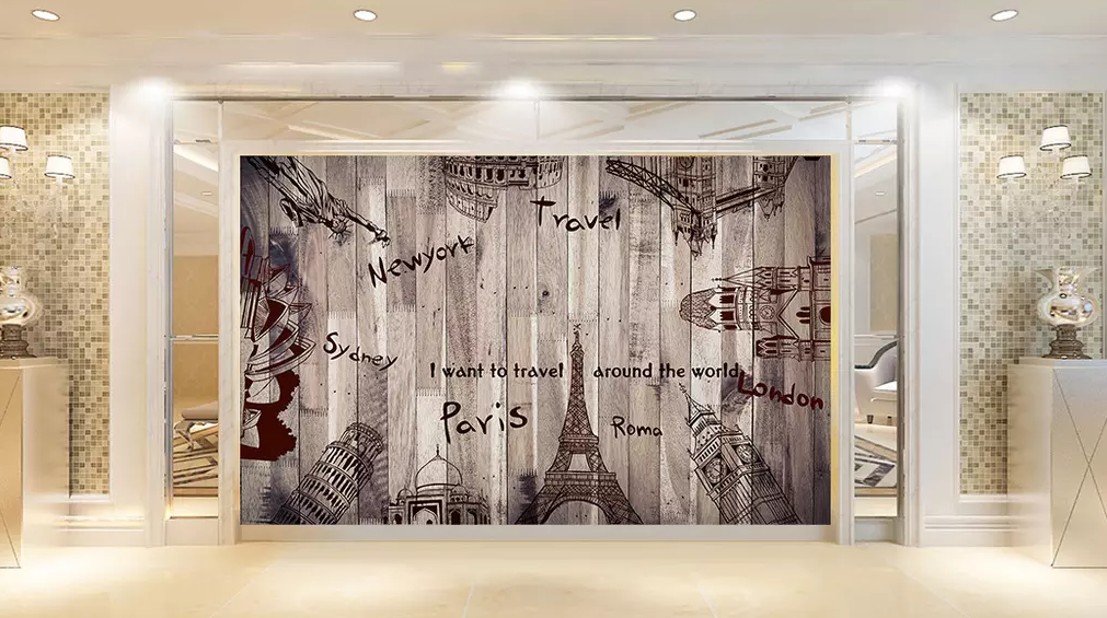 3D Painting Various Towers 213 Wallpaper AJ Wallpaper 2