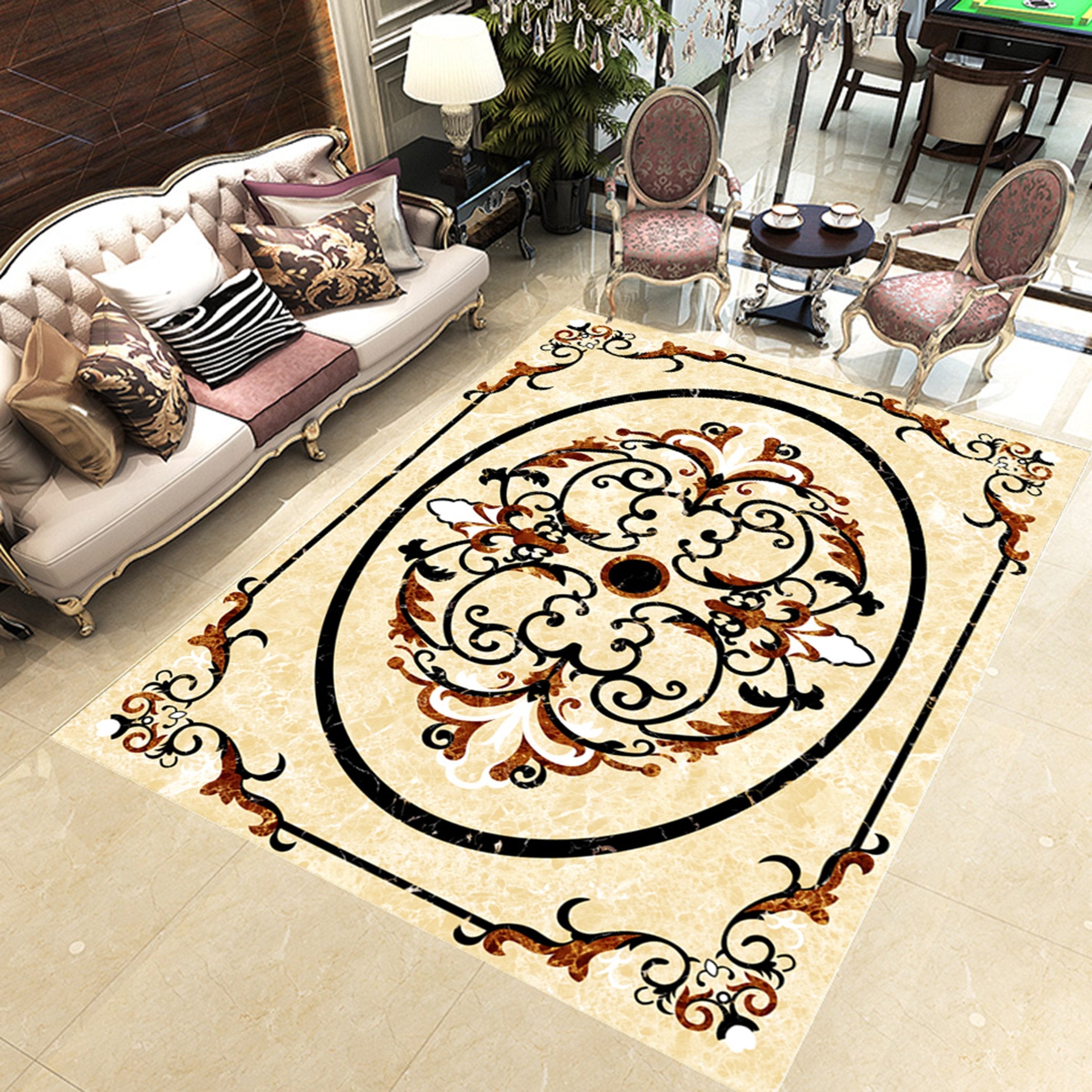 3D Marble Pattern WG344 Floor Mural Wallpaper AJ Wallpaper 2