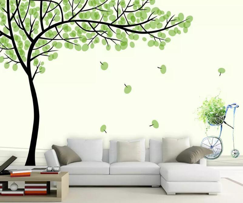 3D Leaves Falling 897 Wall Murals Wallpaper AJ Wallpaper 2