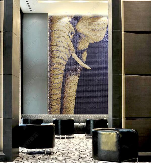 3D Cute Elephant WC286 Wall Murals