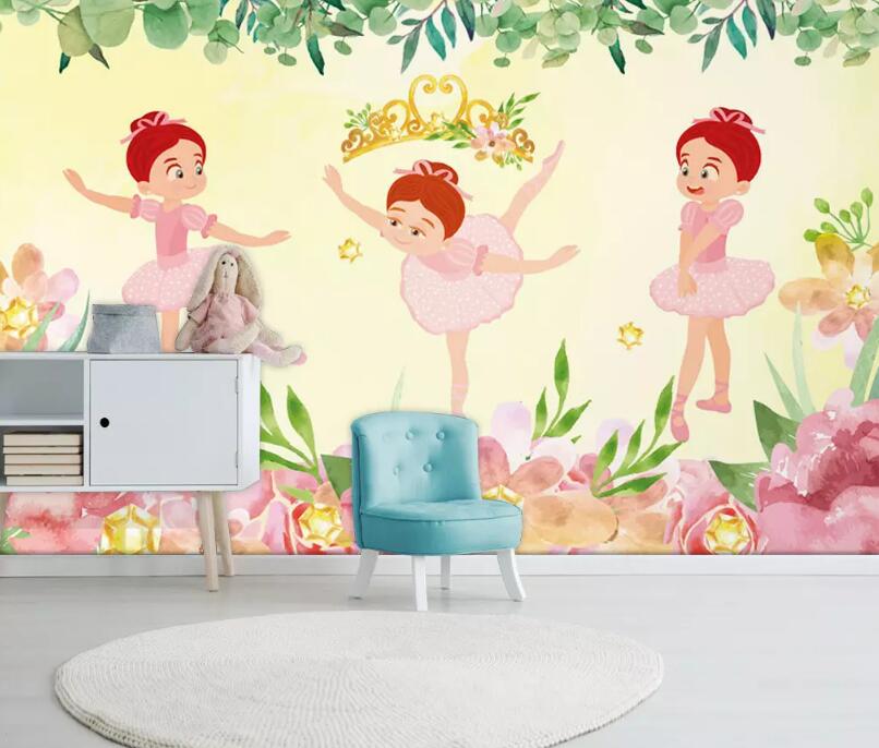 3D Child Dance WG12 Wall Murals Wallpaper AJ Wallpaper 2