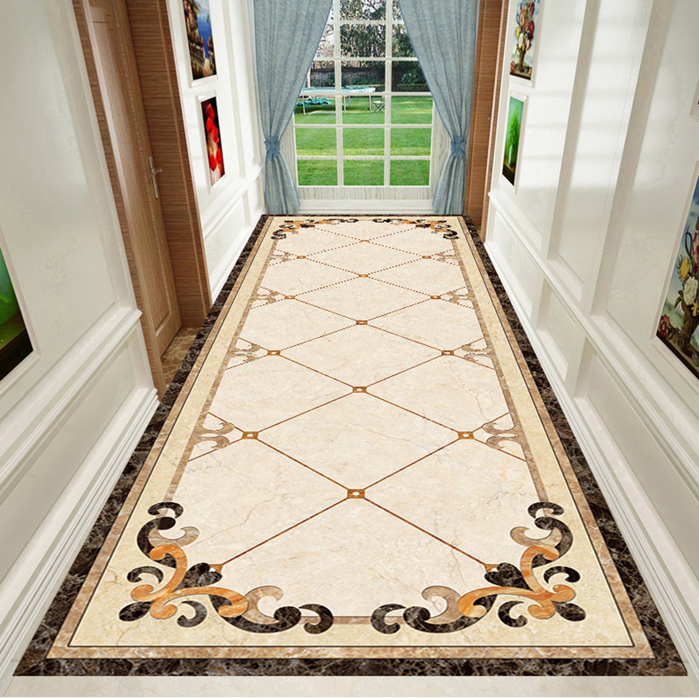 3D Rectangular Pattern WG622 Floor Mural Wallpaper AJ Wallpaper 2