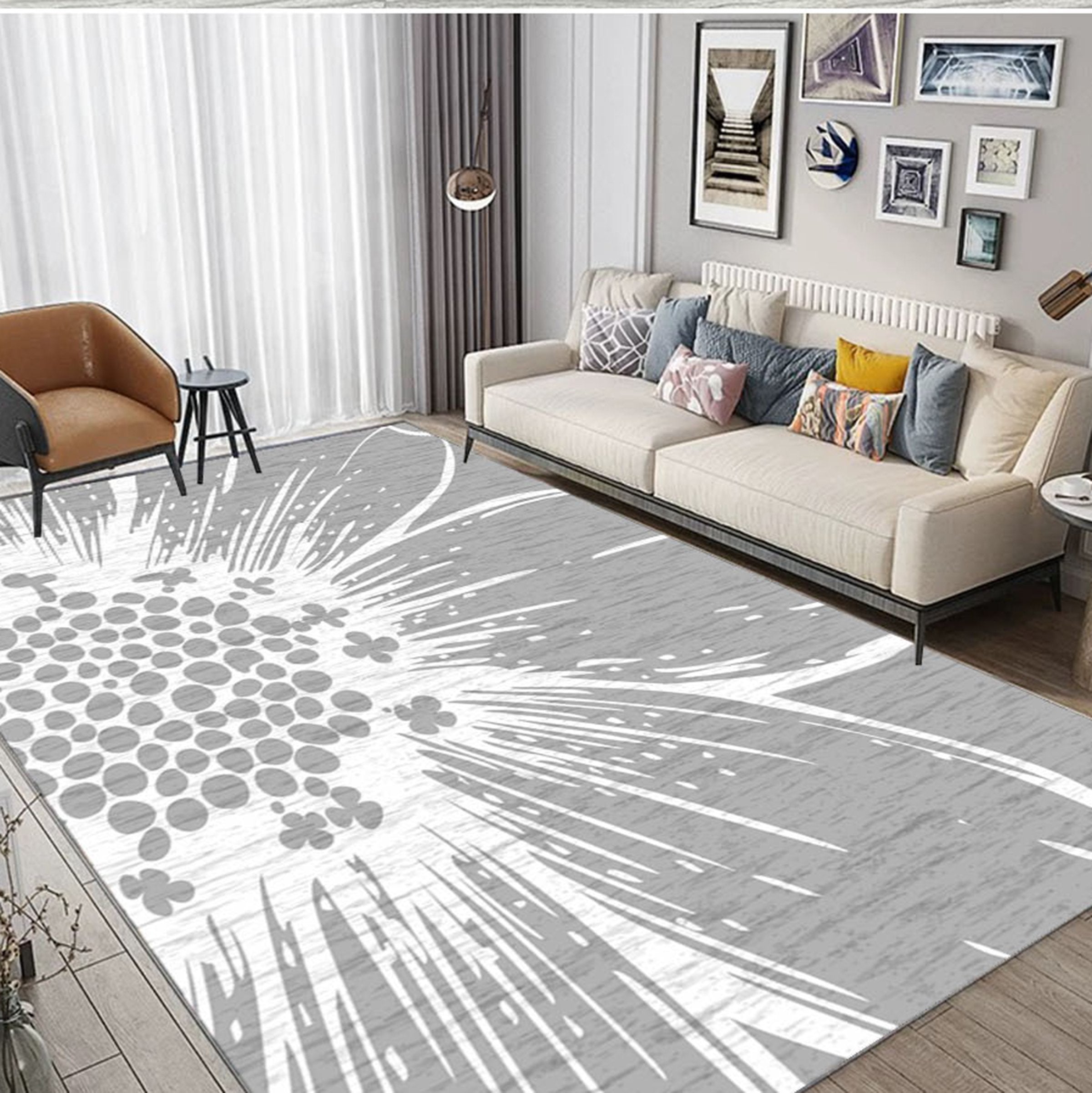 3D Abstract Flower WG512 Non Slip Rug Mat Mat AJ Creativity Home