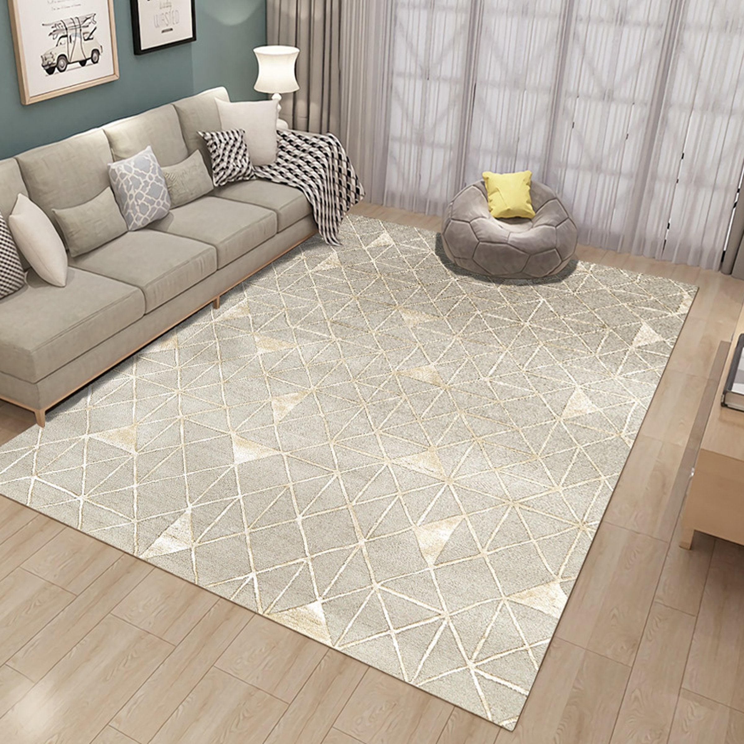 3D Mud Geometry WG239 Non Slip Rug Mat Mat AJ Creativity Home