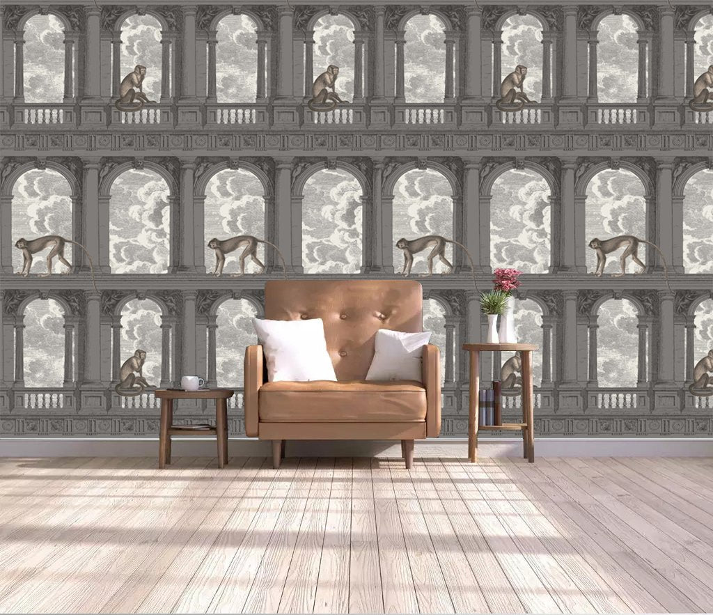 3D Cute Monkey 819 Wall Murals Wallpaper AJ Wallpaper 2