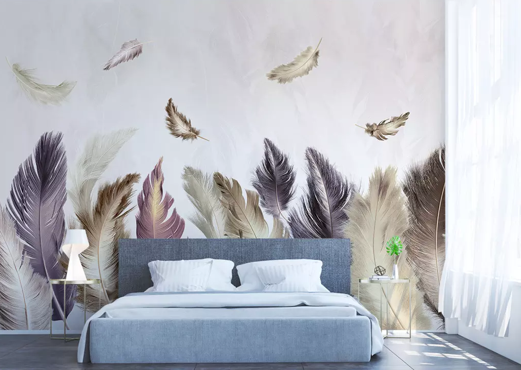 3D Feather Flying 182 Wallpaper AJ Wallpaper 2