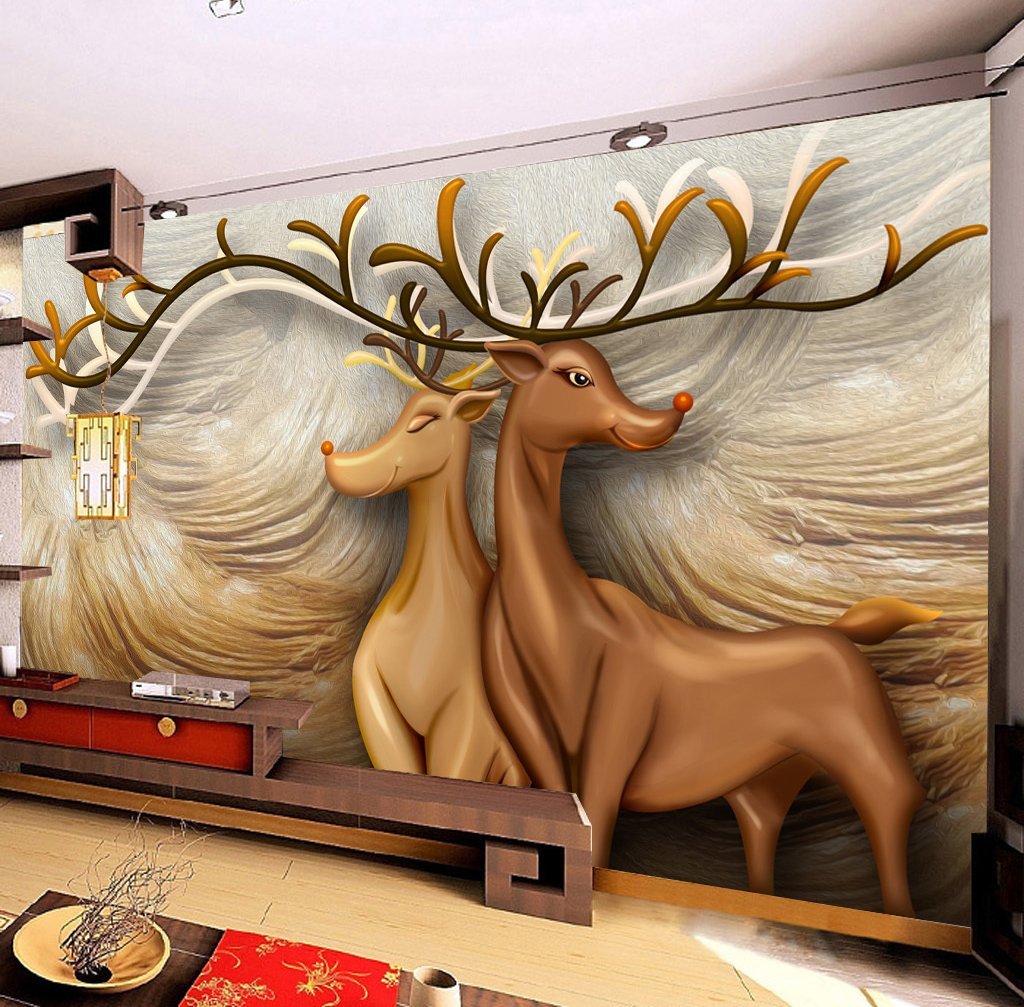 3D Elk 150 Wall Murals Wallpaper AJ Wallpaper 2