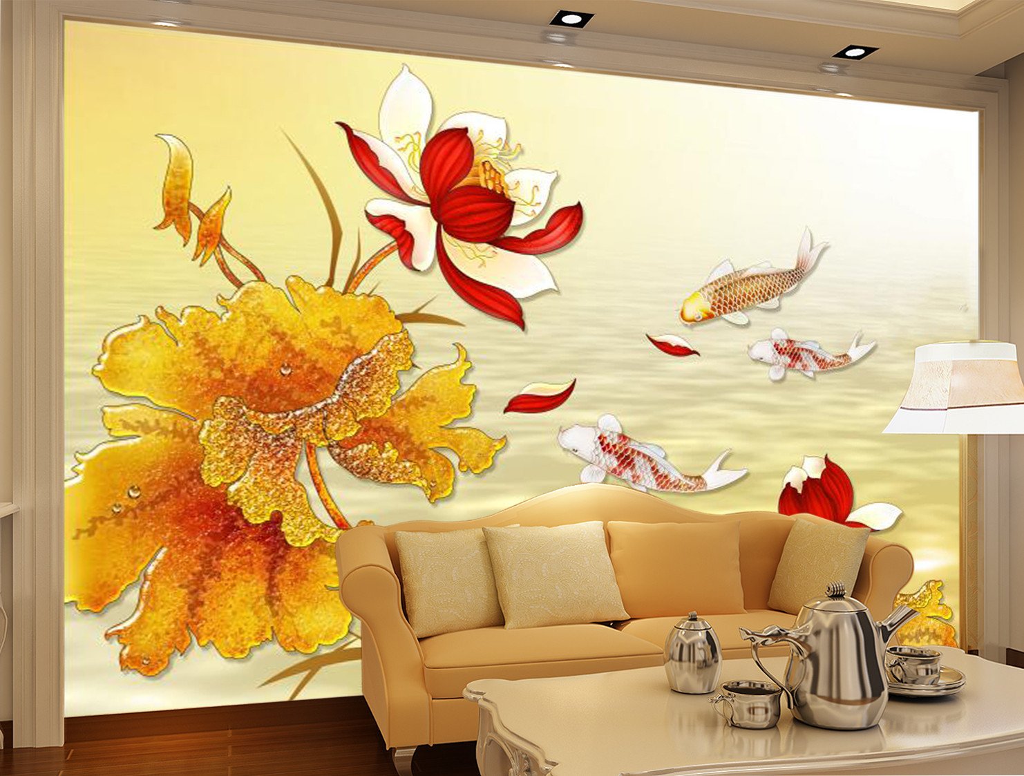 Red White Louts 75 Wallpaper AJ Wallpaper 1