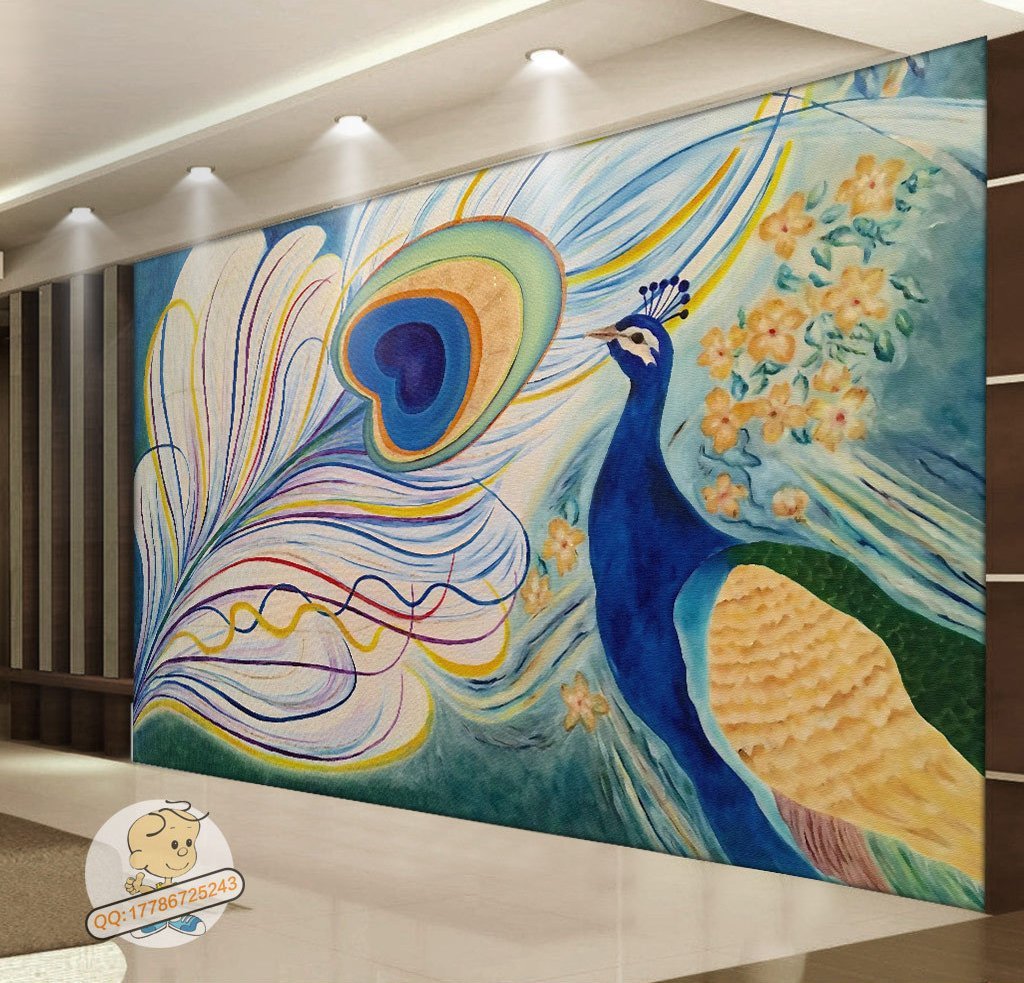 3D Peacock 211 Wall Murals Wallpaper AJ Wallpaper 2