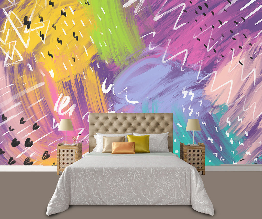 3D Color Graffiti WG415 Wall Murals