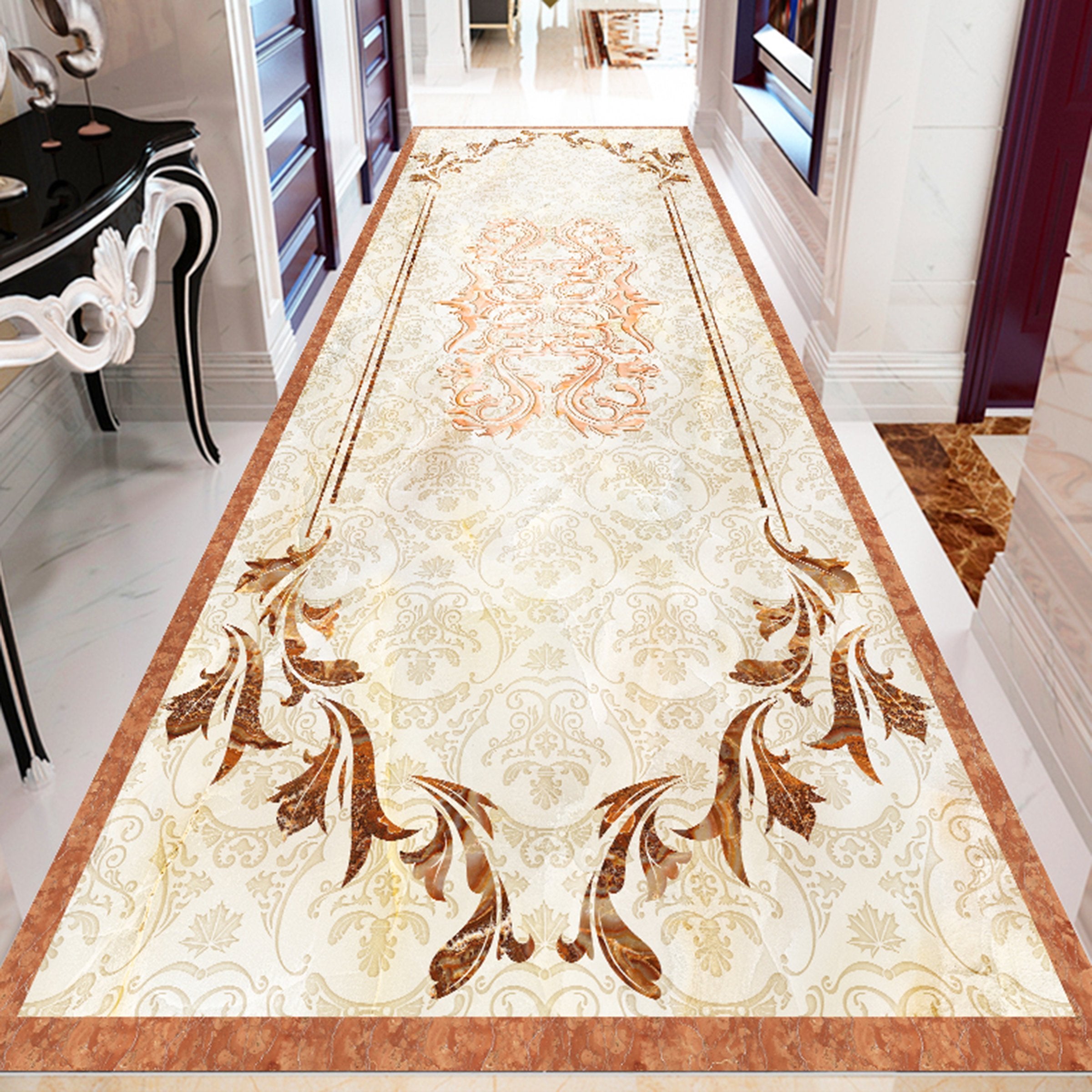 3D Marble Pattern WG504 Floor Mural Wallpaper AJ Wallpaper 2