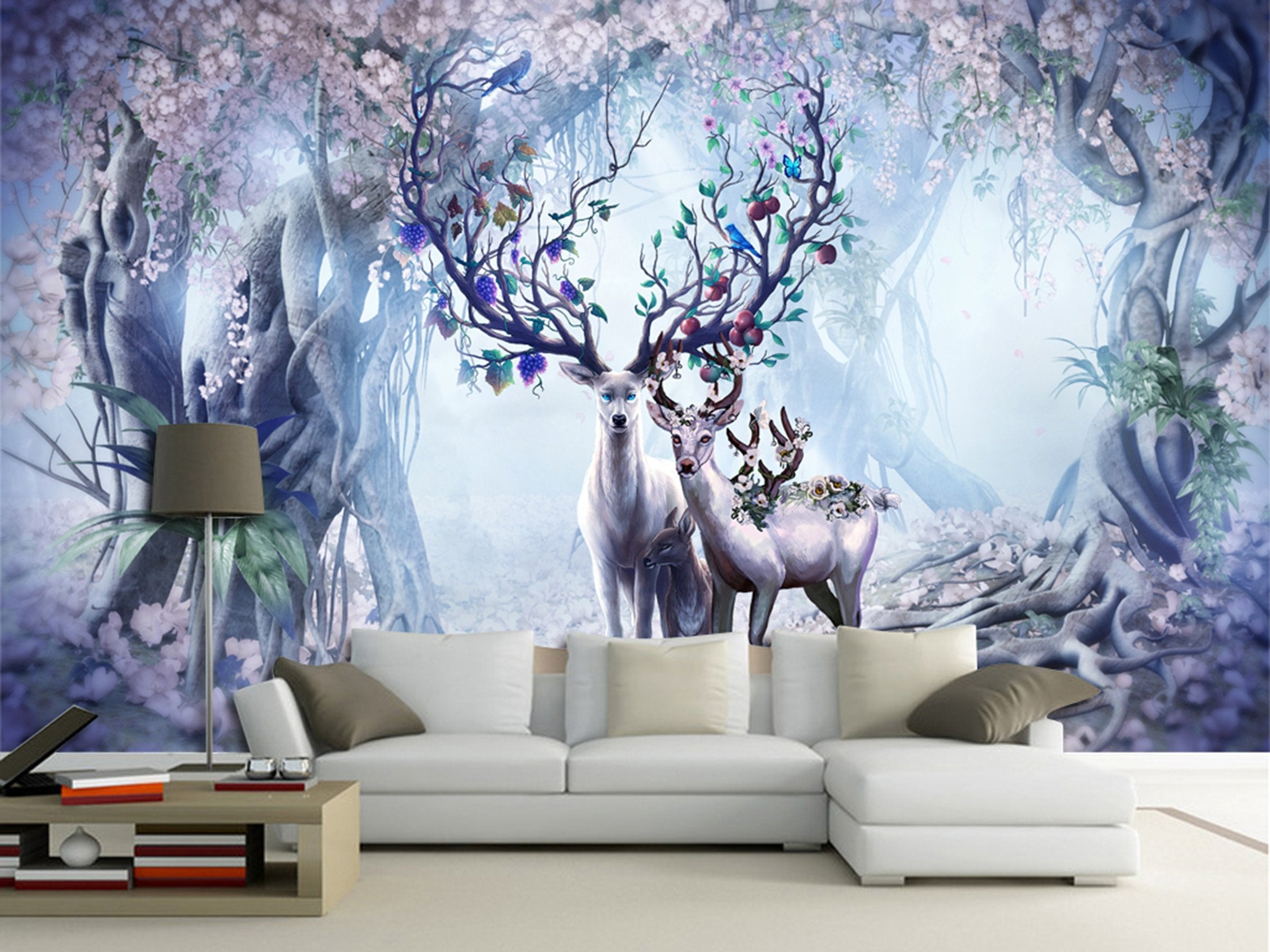 3D Antlers 162 Wall Murals Wallpaper AJ Wallpaper 2