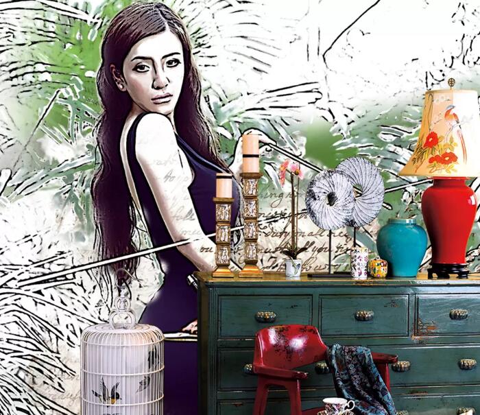 3D Woman Arrow WG1088 Wall Murals