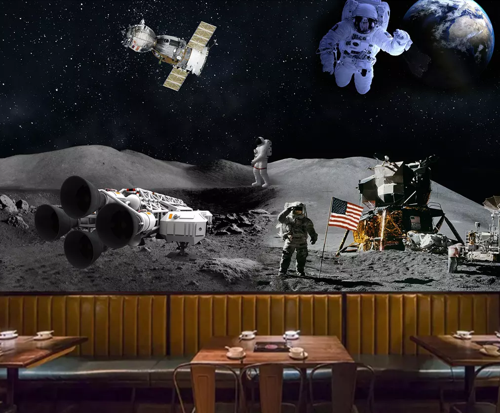 3D Starship Astronaut 383 Wallpaper AJ Wallpaper 2