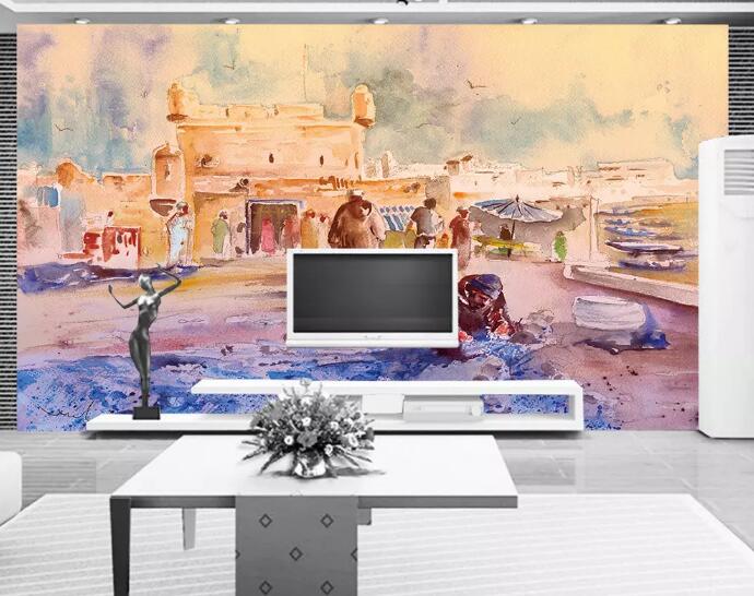 3D Lovely Town WG24 Wall Murals Wallpaper AJ Wallpaper 2