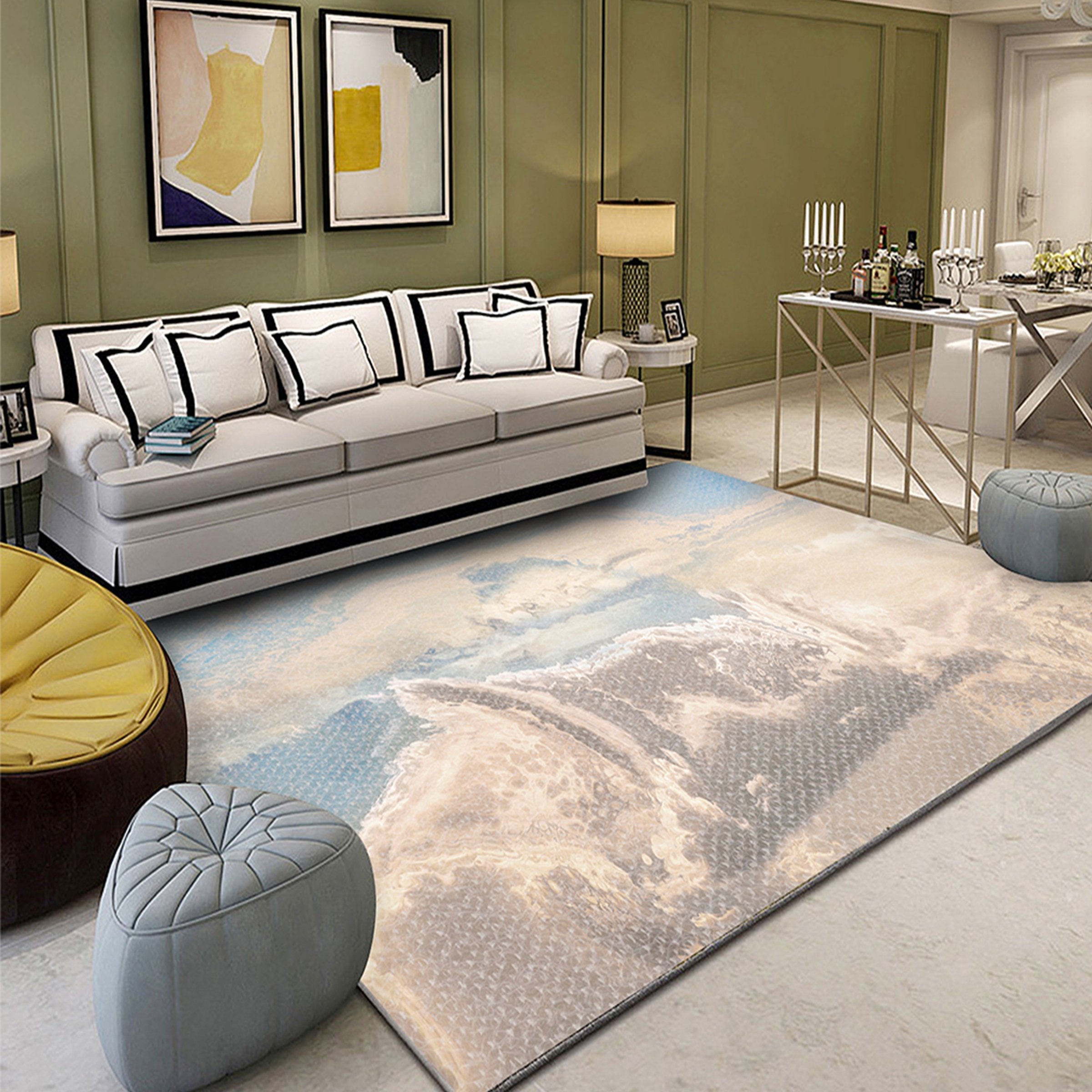 3D Mountain Peak WG107 Non Slip Rug Mat Mat AJ Creativity Home