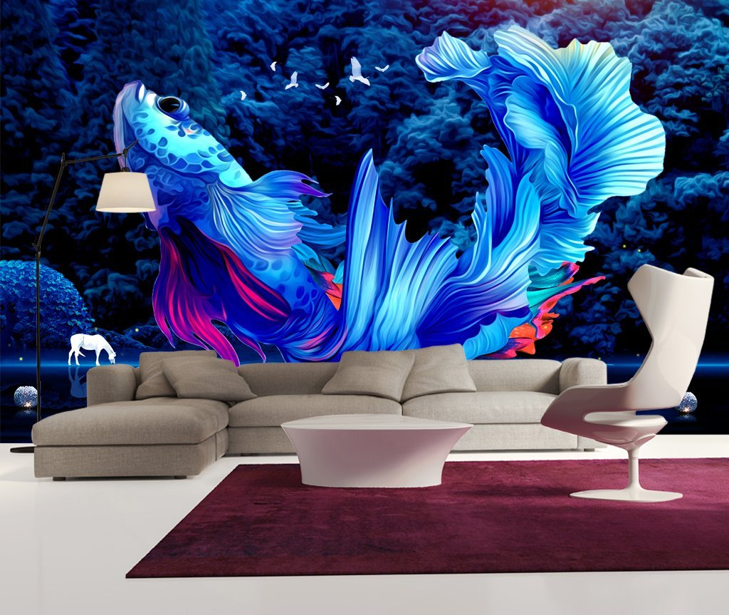 3D Goldfish 342 Wall Murals Wallpaper AJ Wallpaper 2