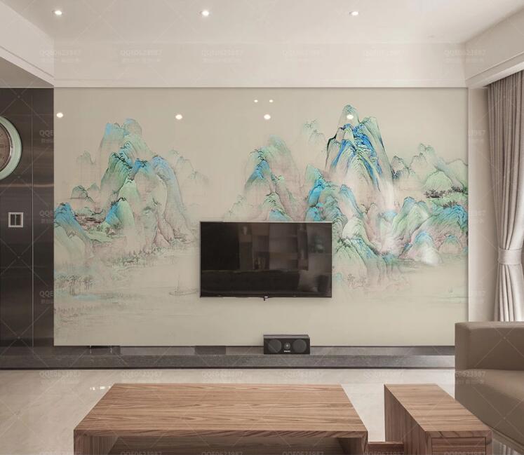 3D Green Valley WC215 Wall Murals