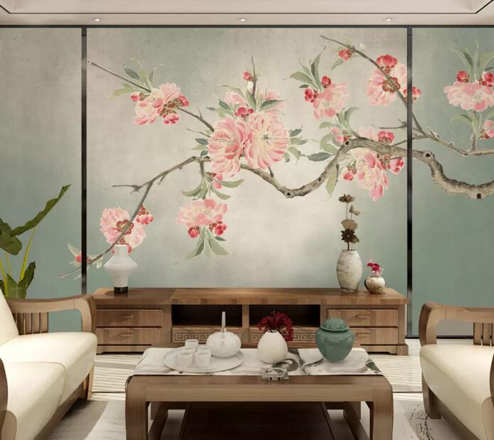 3D Flower Bird WG15 Wall Murals Wallpaper AJ Wallpaper 2