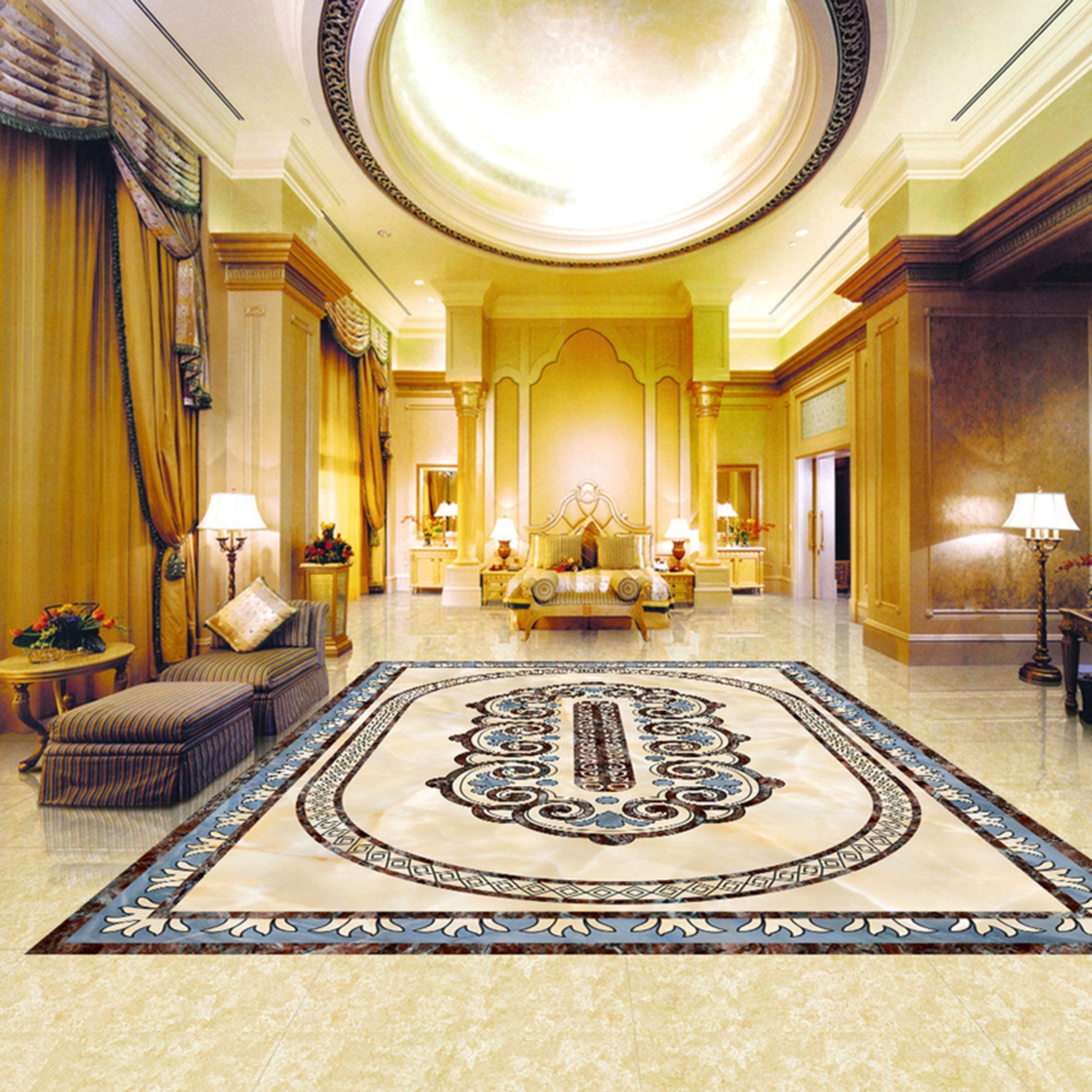 3D Marble Pattern WG476 Floor Mural Wallpaper AJ Wallpaper 2