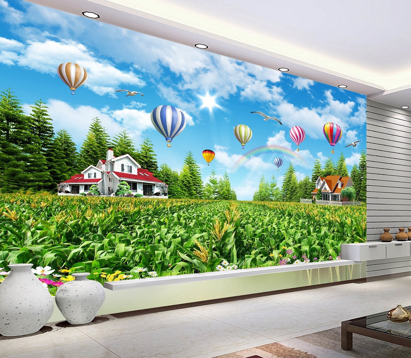 3D Farmland House 299 Wallpaper AJ Wallpaper