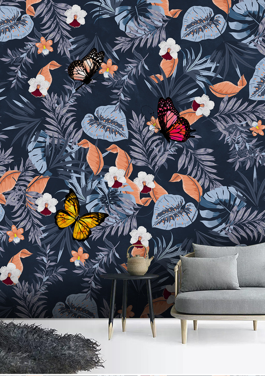 3D Leaf Flower WC263 Wall Murals