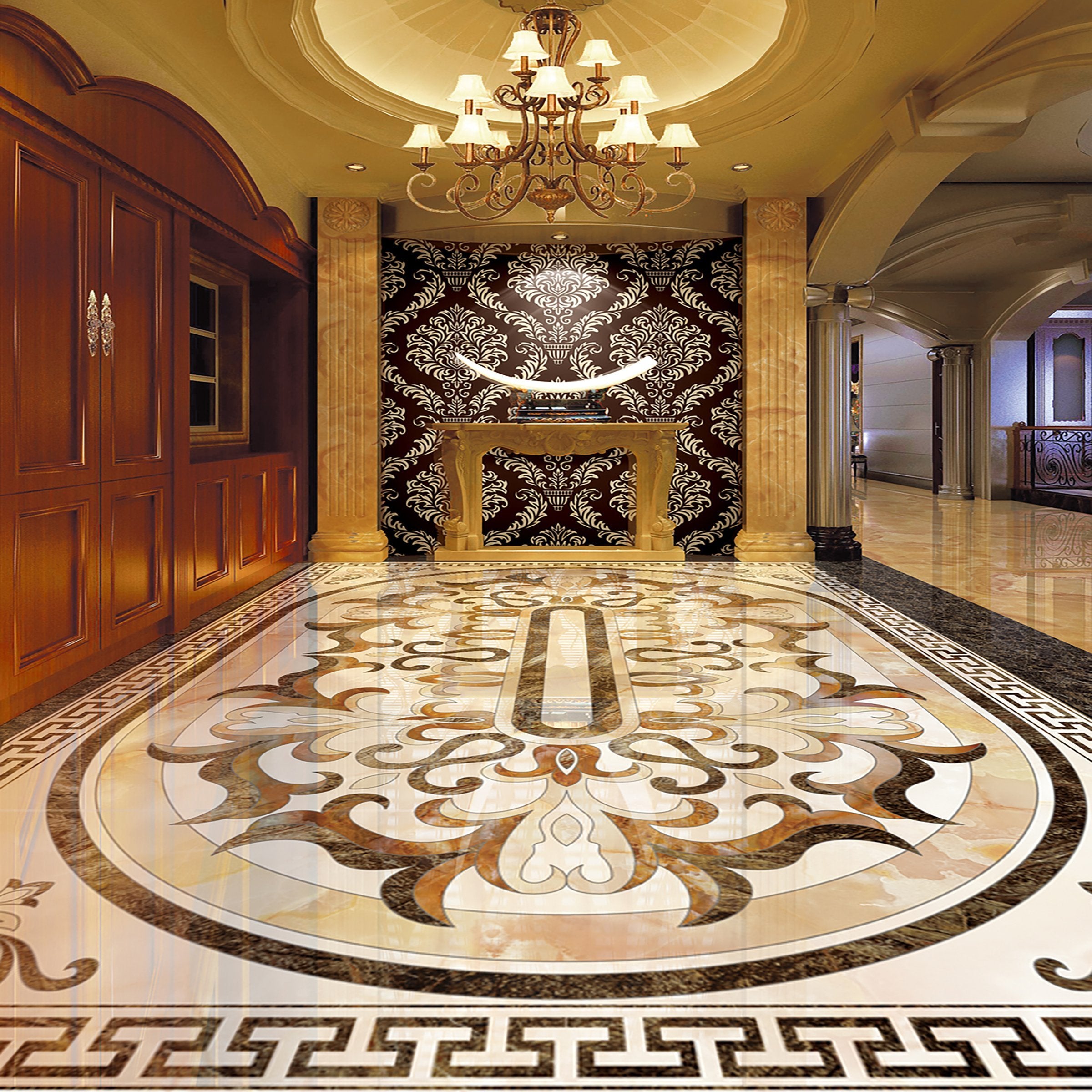 3D Pattern WG072 Floor Mural Wallpaper AJ Wallpaper 2