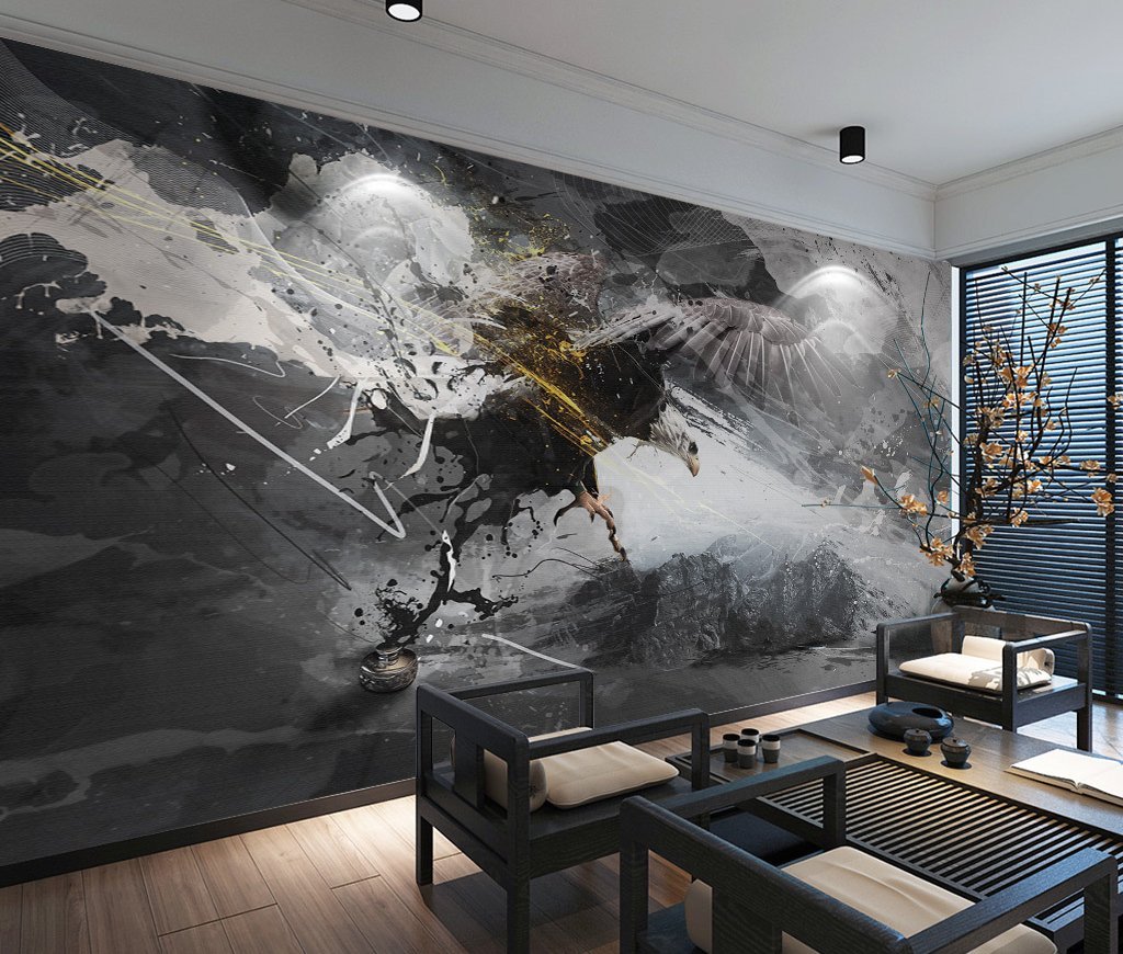 3D Eagle 311 Wall Murals Wallpaper AJ Wallpaper 2