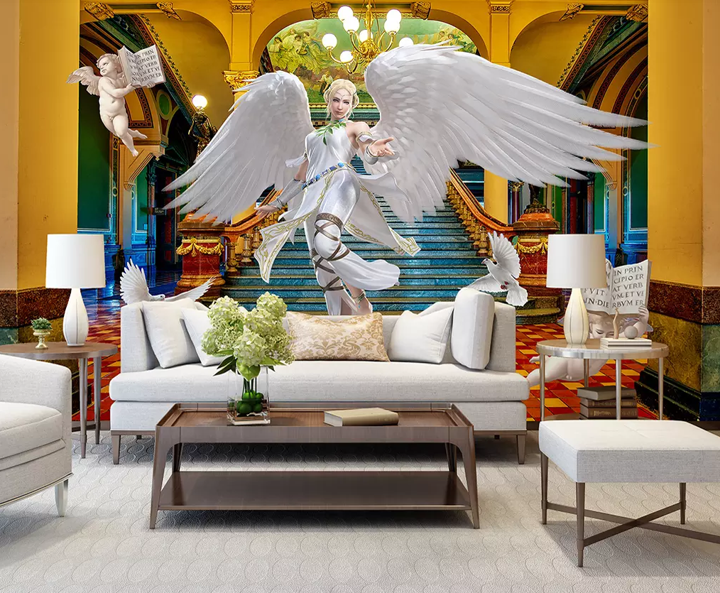 3D Angel Pigeon 388 Wallpaper AJ Wallpaper 2