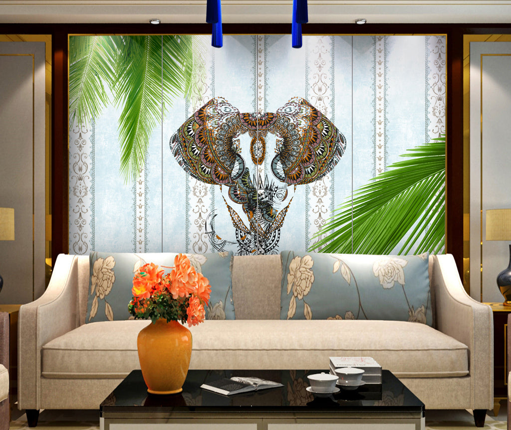 3D Elephant Ear WG118 Wall Murals