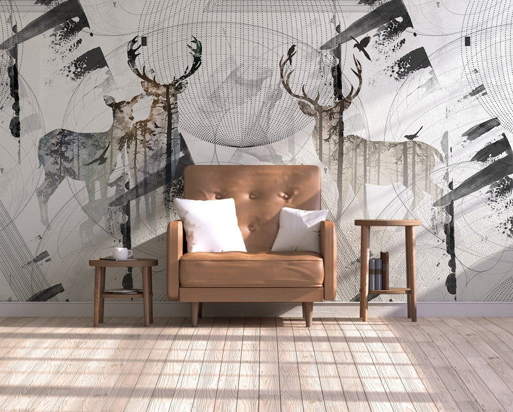 3D Elk 173 Wall Murals Wallpaper AJ Wallpaper 2