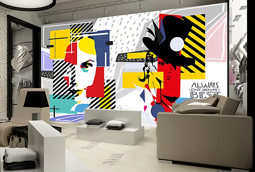 3D Colorful Graffiti Head 140 Wallpaper AJ Wallpaper 2