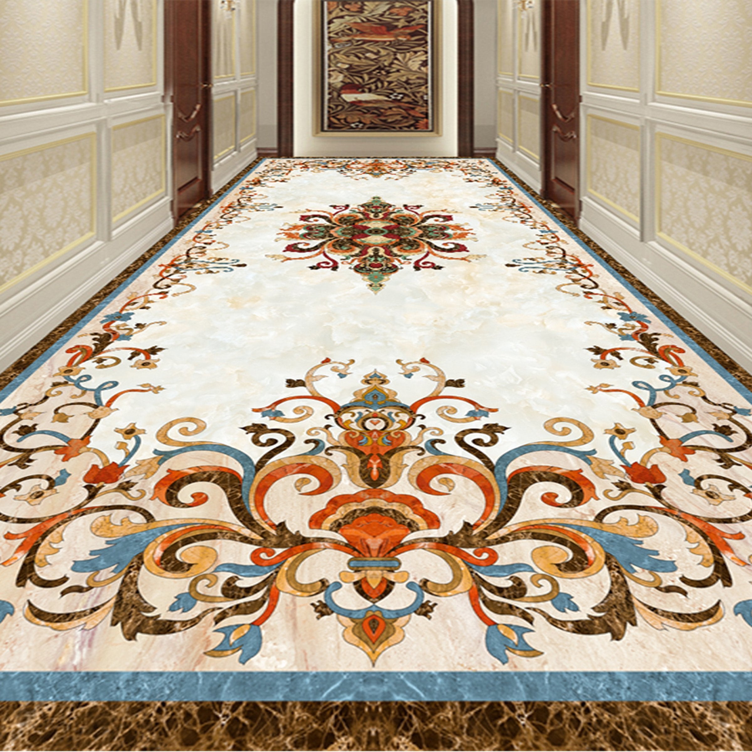 3D Colorful Pattern WG221 Floor Mural Wallpaper AJ Wallpaper 2