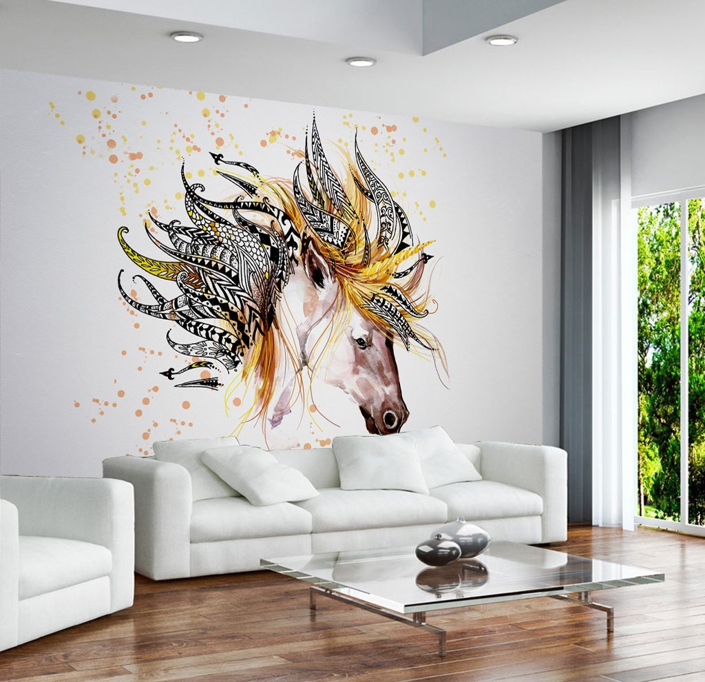 3D Abstract Horse 200 Wall Murals Wallpaper AJ Wallpaper 2