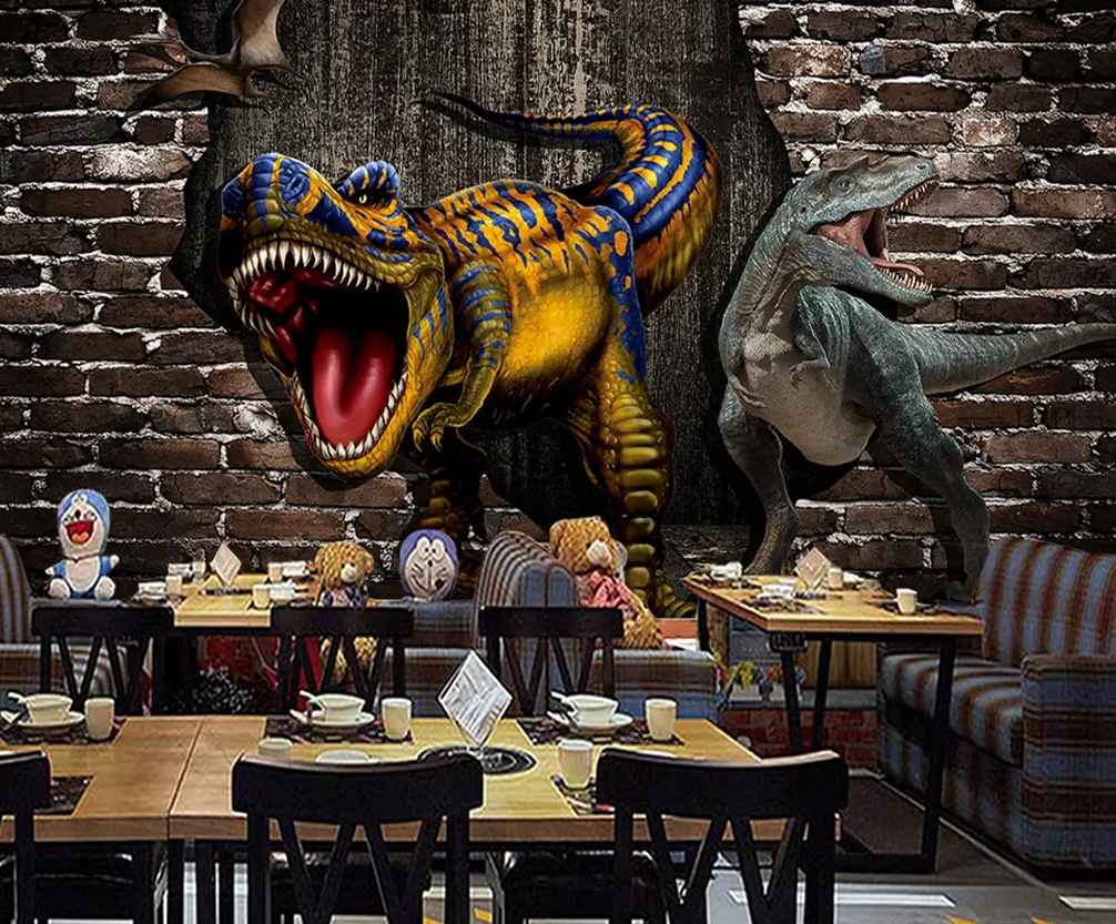 3D Ferocious Dinosaur 436 Wallpaper AJ Wallpaper 2