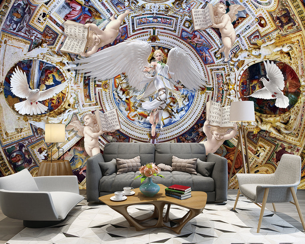 3D Angel Wings WG054 Wall Murals