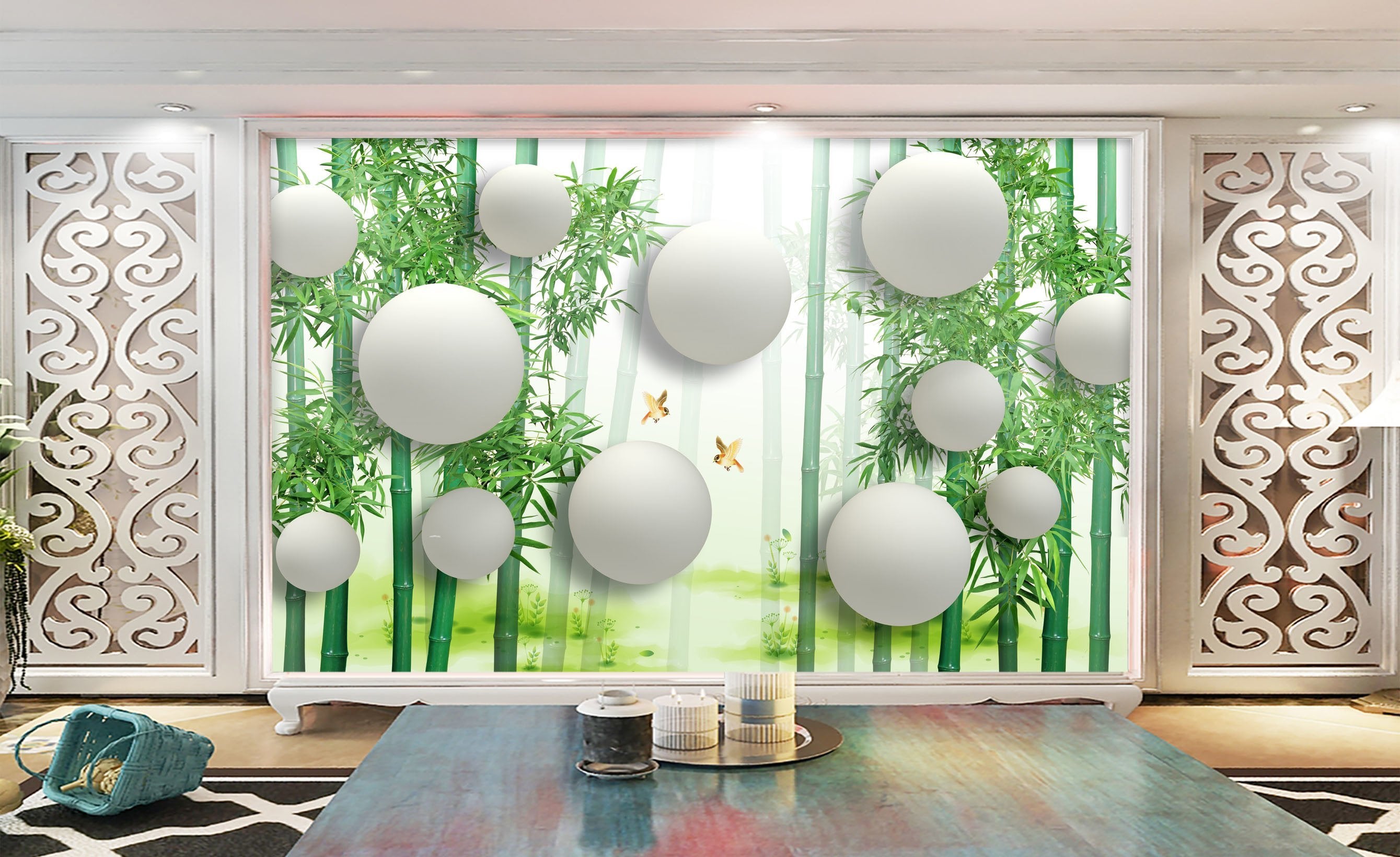 3D Bamboo Forest 325 Wallpaper AJ Wallpaper