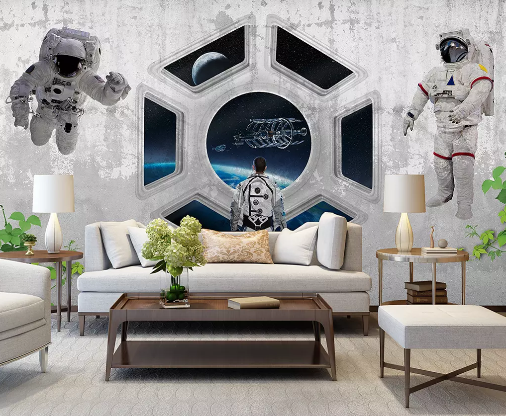 3D Astronauts Flying 271 Wallpaper AJ Wallpaper 2