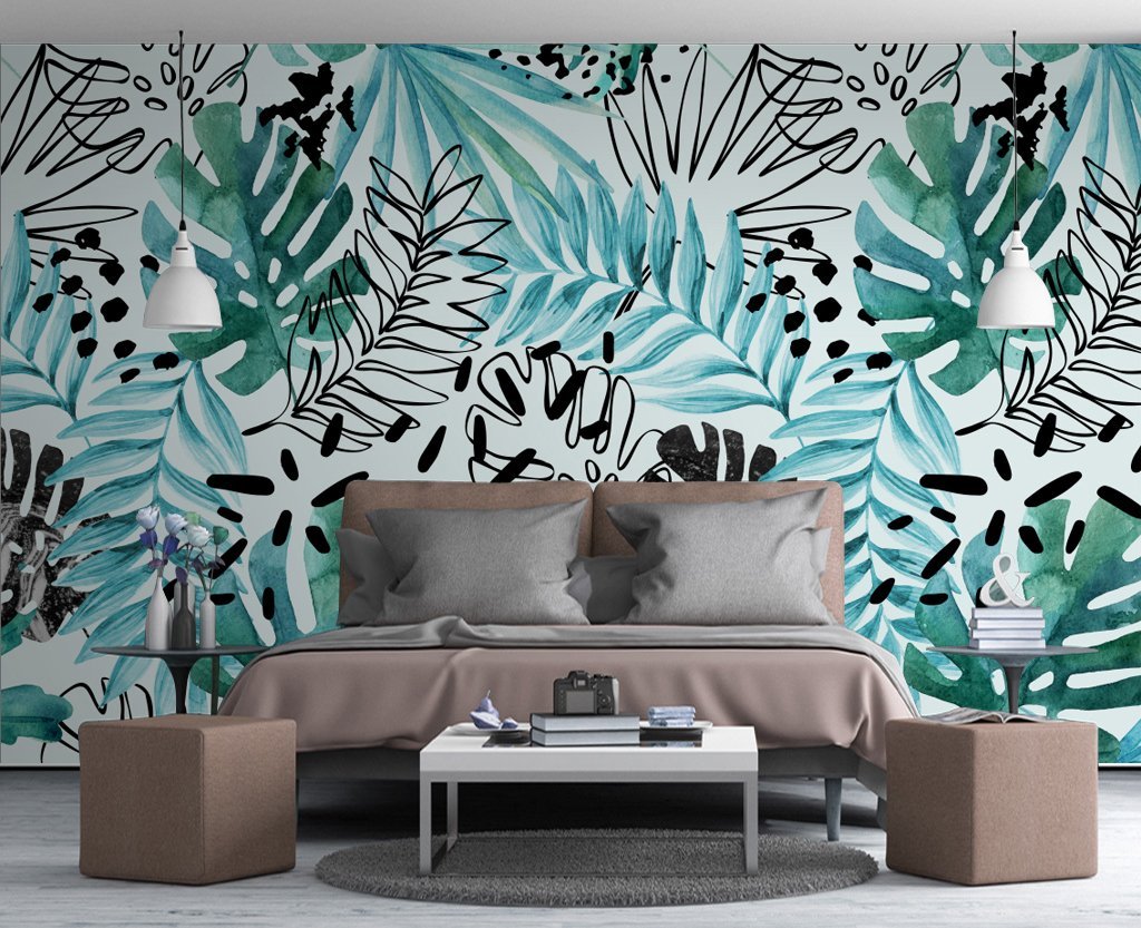 3D Leaves 867 Wall Murals Wallpaper AJ Wallpaper 2