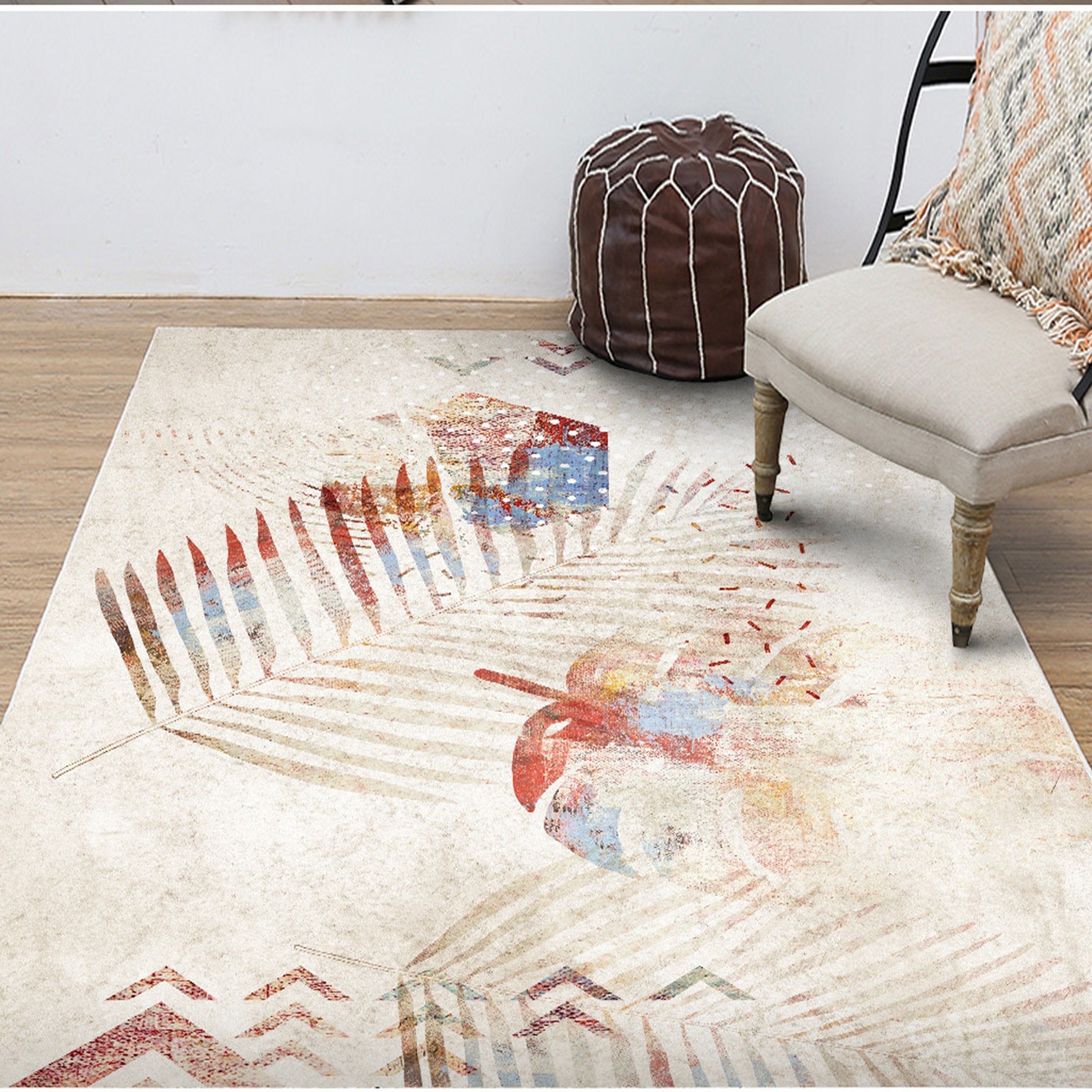 3D Color Stripe WG106 Non Slip Rug Mat Mat AJ Creativity Home