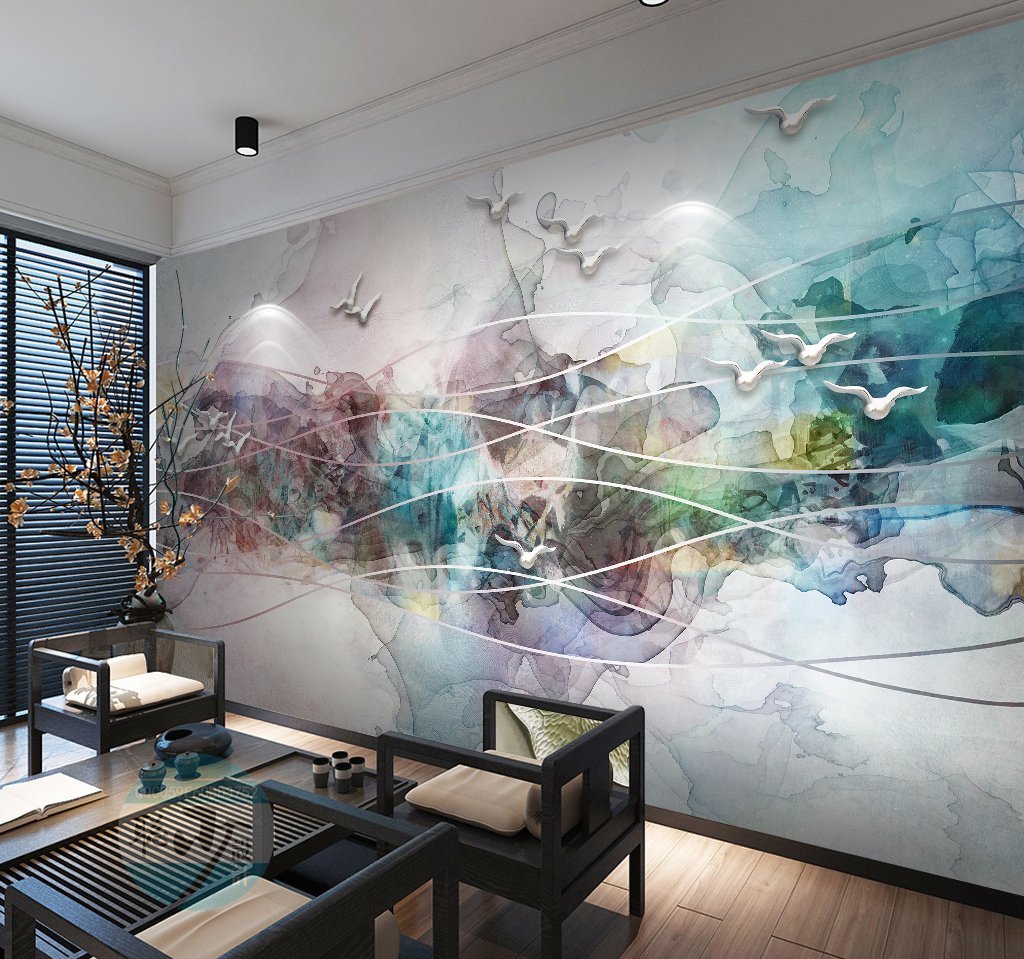 3D Ink Painting 74 Wall Murals Wallpaper AJ Wallpaper 2