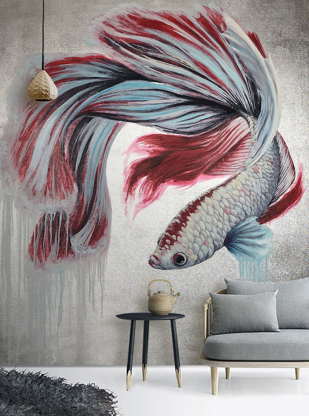 3D Goldfish 181 Wall Murals Wallpaper AJ Wallpaper 2