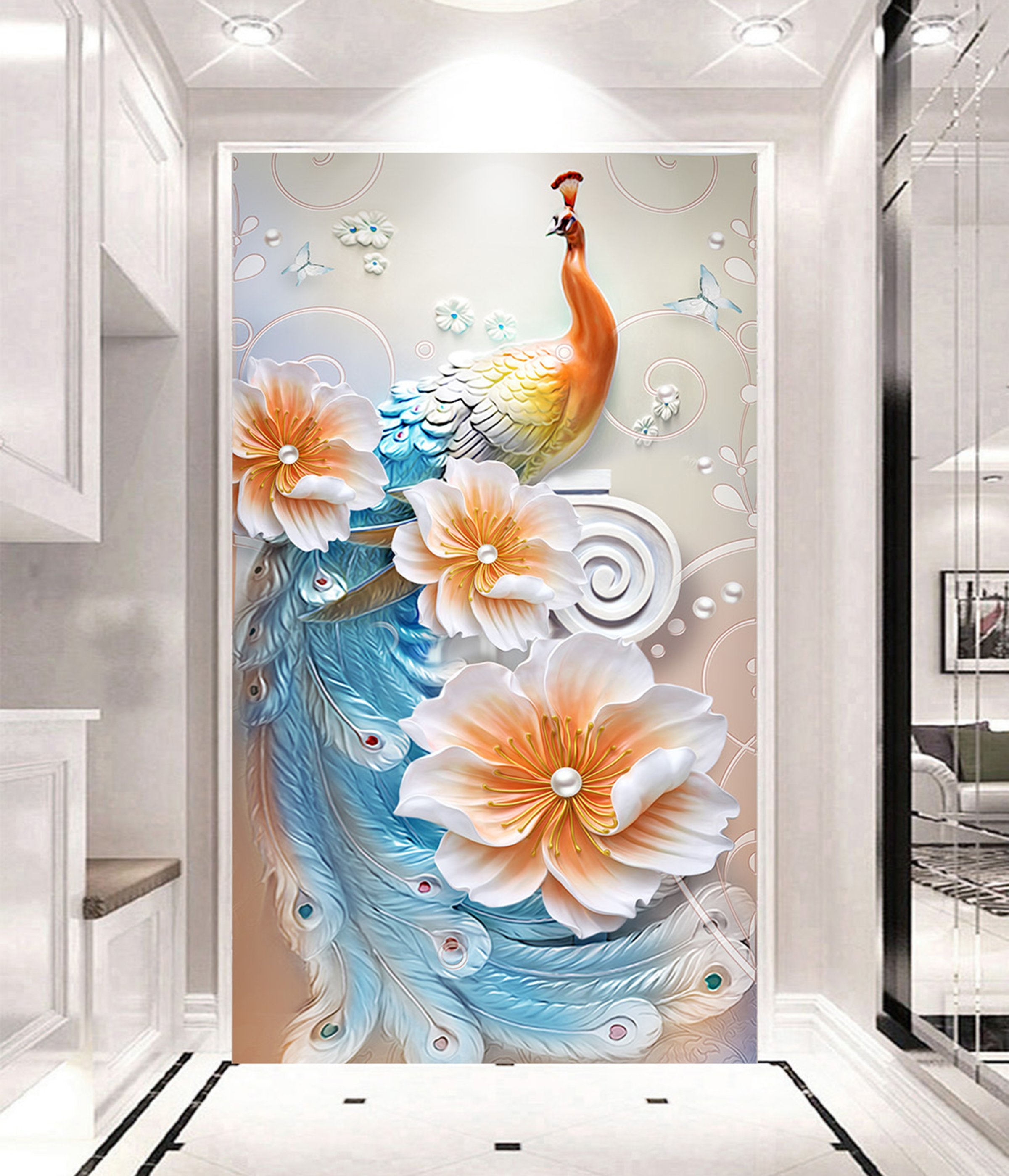 3D Peacock 89 Wall Murals Wallpaper AJ Wallpaper 2