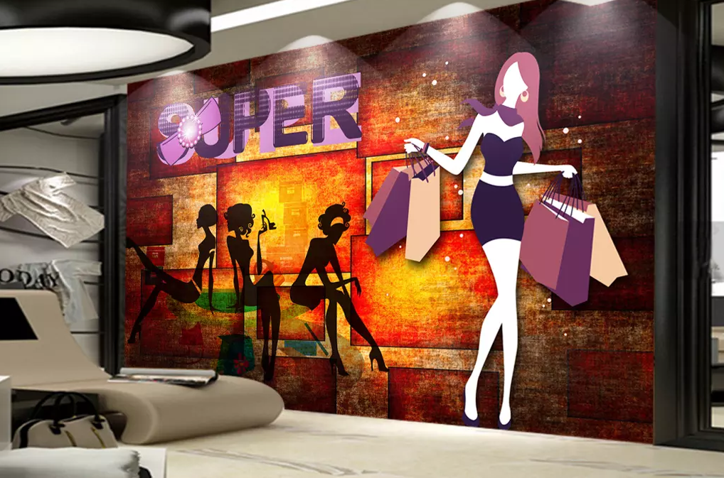 3D Woman Shopping 166 Wallpaper AJ Wallpaper 2