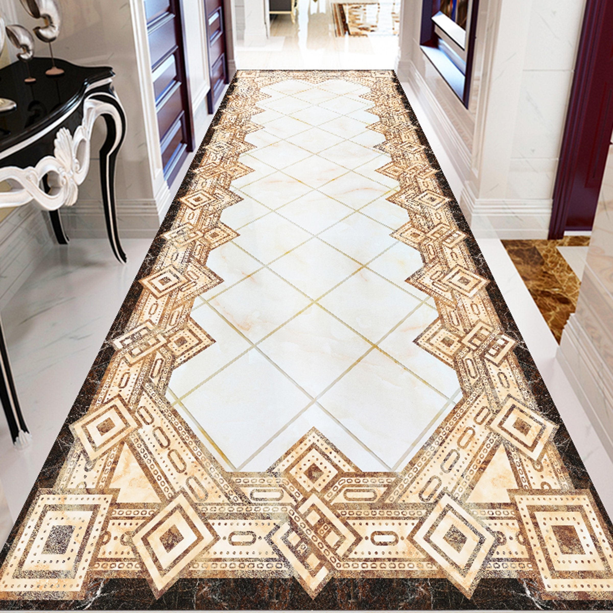 3D Diamond Pattern WG503 Floor Mural Wallpaper AJ Wallpaper 2