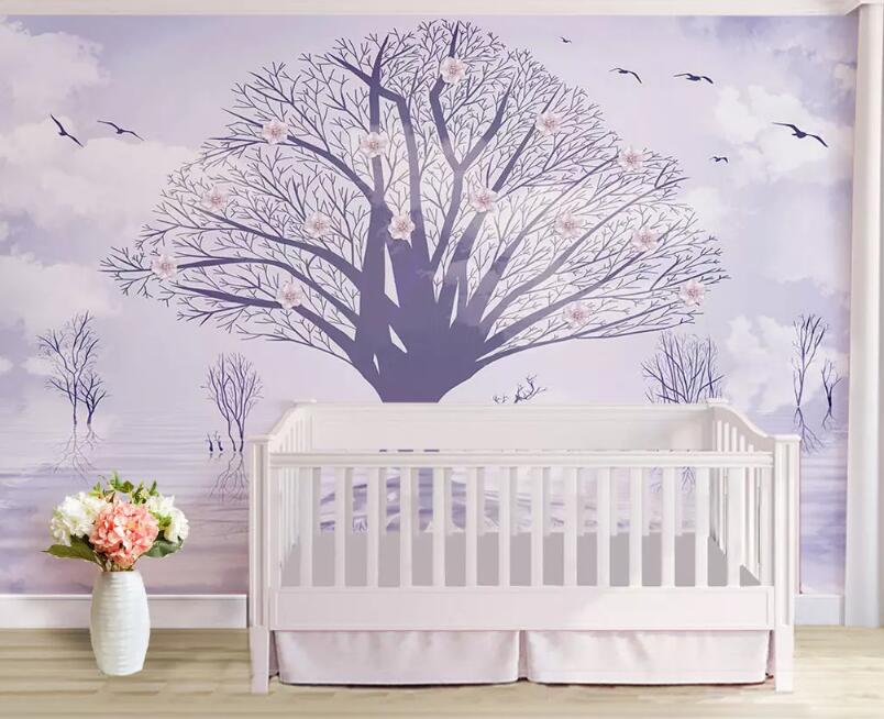 3D Big Tree Bird WG963 Wall Murals