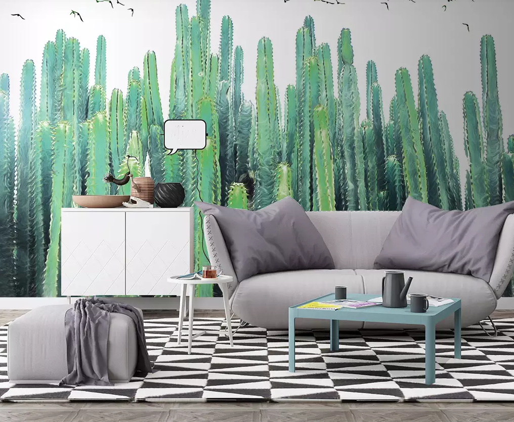 3D Tall Cactus 331 Wallpaper AJ Wallpaper 2