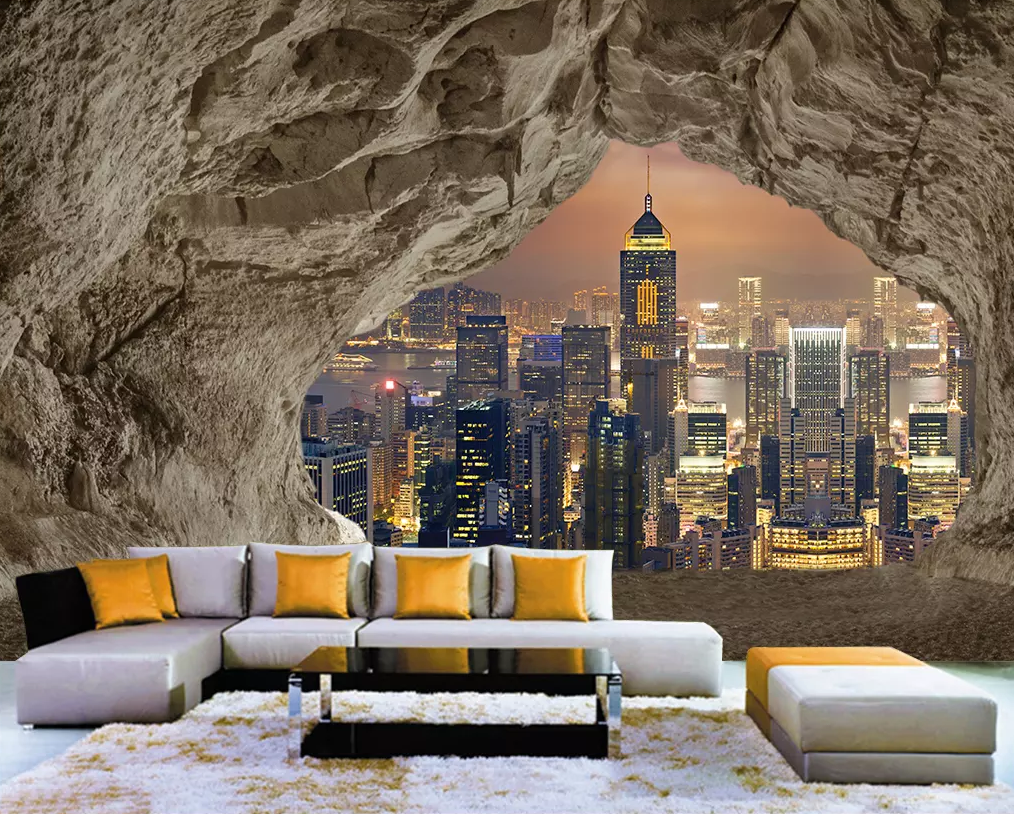 3D Cave Building 208 Wallpaper AJ Wallpaper 2