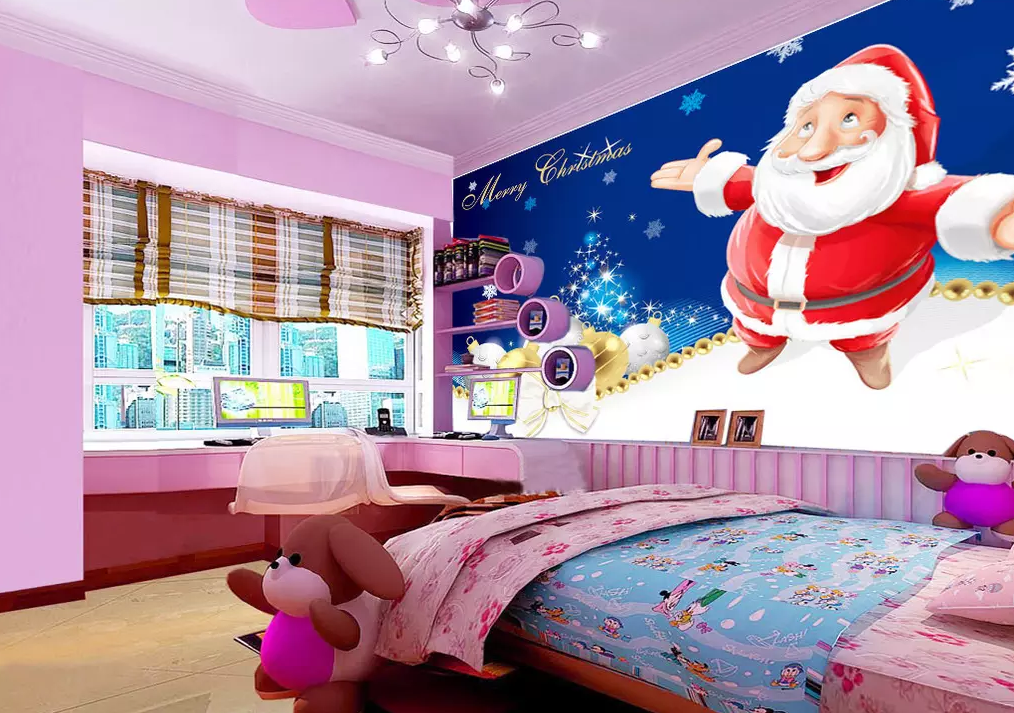 3D Cartoon Santa Claus 233 Wallpaper AJ Wallpaper 2