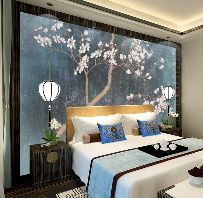 3D Peach Blossom WG13 Wall Murals Wallpaper AJ Wallpaper 2